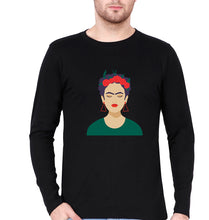 Load image into Gallery viewer, Frida Kahlo Full Sleeves T-Shirt for Men-Black-Ektarfa.online
