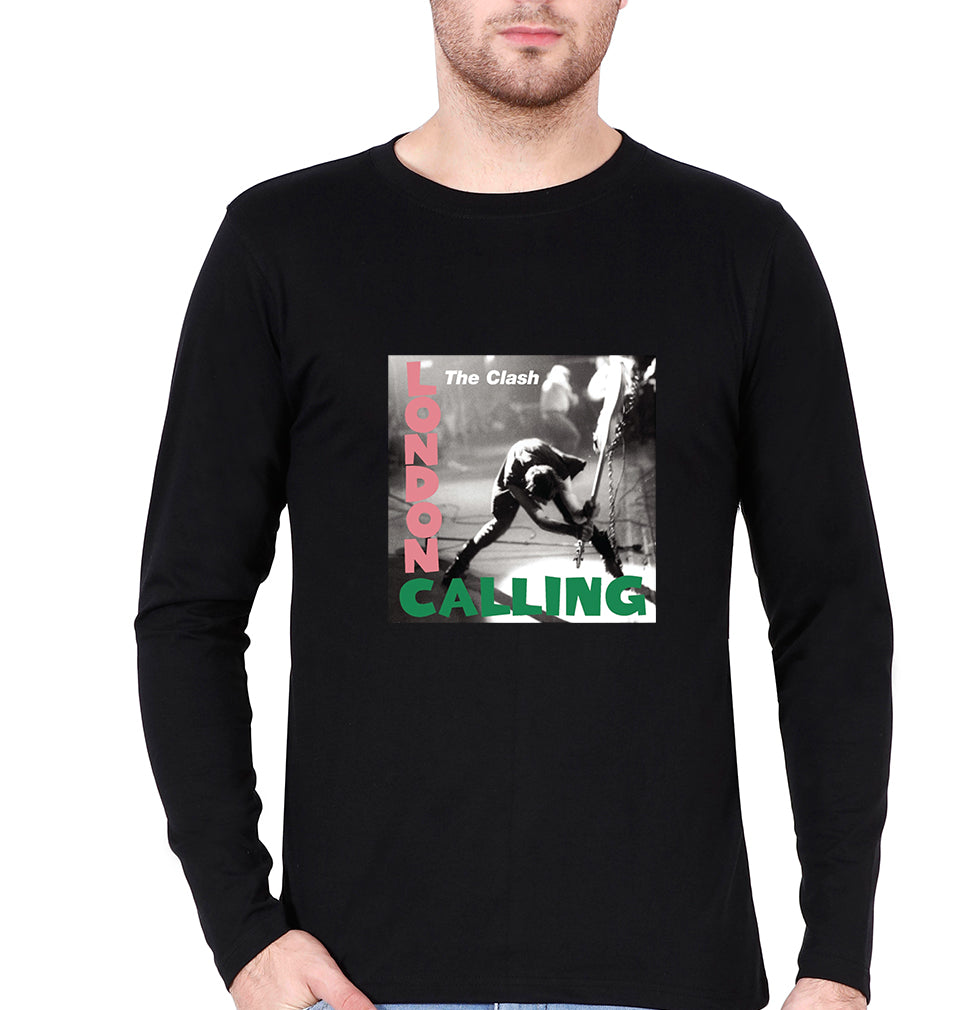 London Calling Full Sleeves T-Shirt for Men-Black-Ektarfa.online