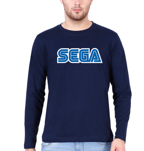 Sega Full Sleeves T-Shirt for Men-Navy Blue-Ektarfa.online