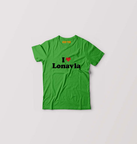 I Love Lonavla Kids T-Shirt for Boy/Girl-Flag Green-Ektarfa.online