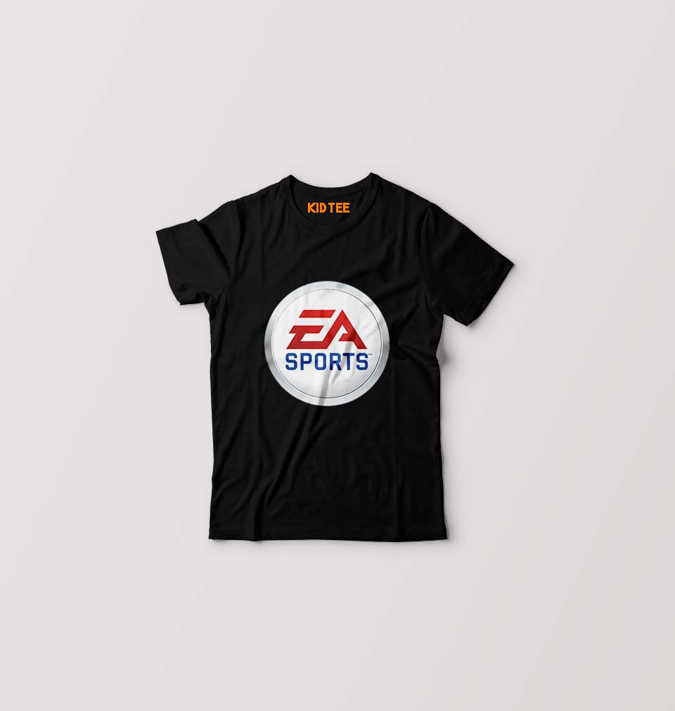 EA Sports Kids T-Shirt for Boy/Girl-Black-Ektarfa.online