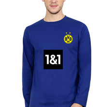 Load image into Gallery viewer, Borussia Dortmund 2021-22 Full Sleeves T-Shirt for Men-S(38 Inches)-Royal Blue-Ektarfa.online
