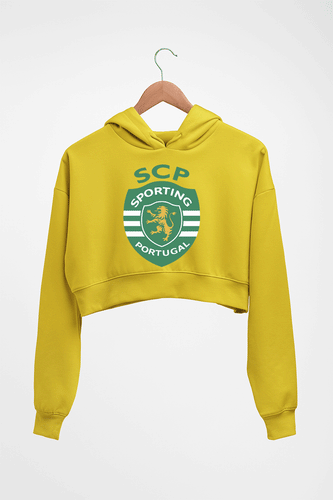 Sporting Crop HOODIE FOR WOMEN-Mustard Yellow-Ektarfa.online