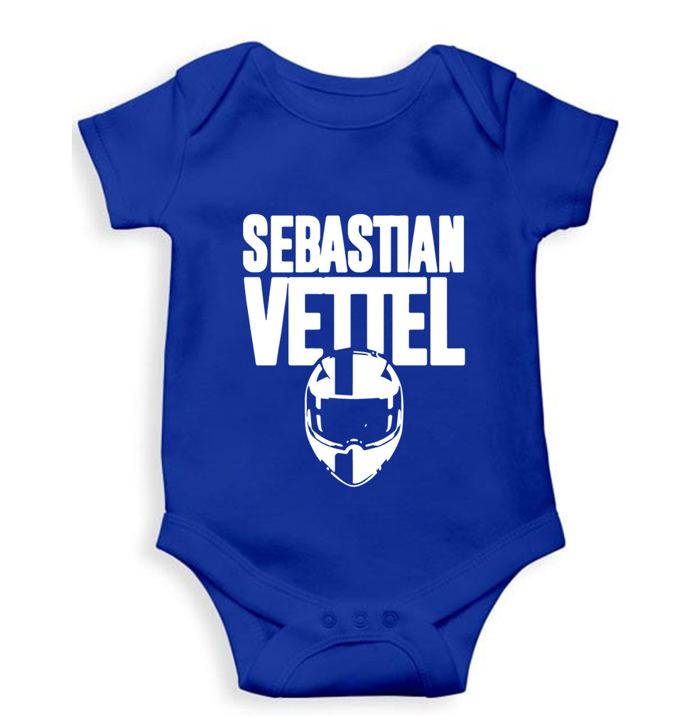 Sebastian Vettel F1 Kids Romper For Baby Boy/Girl-Royal Blue-Ektarfa.online