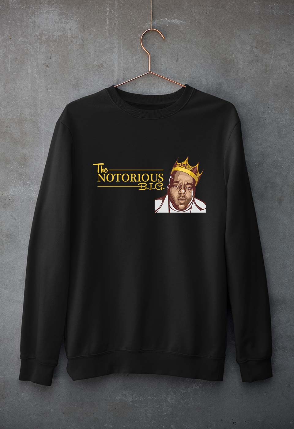 The Notorious B.I.G Unisex Sweatshirt for Men/Women-Black-Ektarfa.online