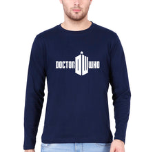 Load image into Gallery viewer, Doctor Who Full Sleeves T-Shirt for Men-S(38 Inches)-Navy Blue-Ektarfa.online

