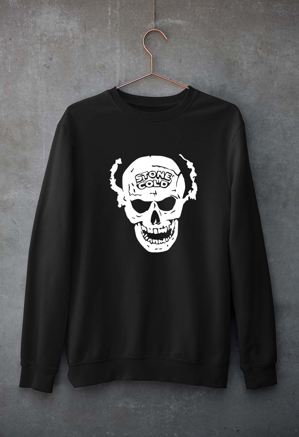 Stone Cold Steve Austin (WWE) Unisex Sweatshirt for Men/Women-Black-Ektarfa.online