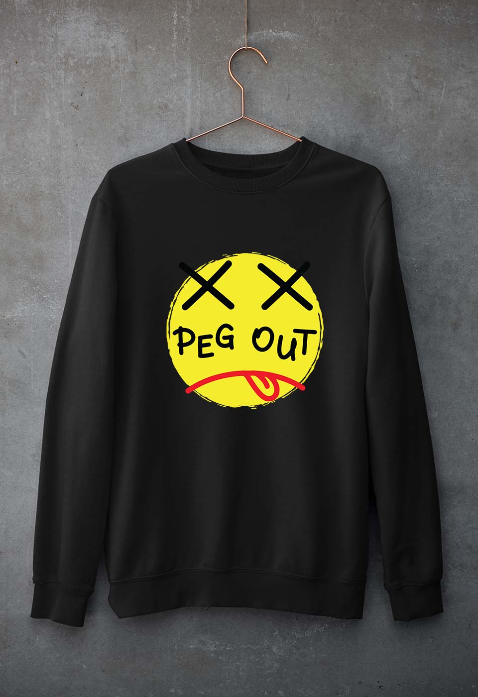 Peg Out Unisex Sweatshirt for Men/Women-Black-Ektarfa.online