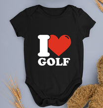 Load image into Gallery viewer, I Love Golf Kids Romper For Baby Boy/Girl-0-5 Months(18 Inches)-Black-Ektarfa.online
