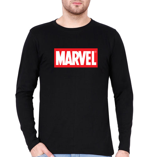 Marvel Full Sleeves T-Shirt for Men-Black-Ektarfa.online