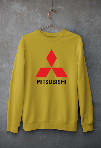 Mitsubishi Unisex Sweatshirt for Men/Women-Mustard Yellow-Ektarfa.online