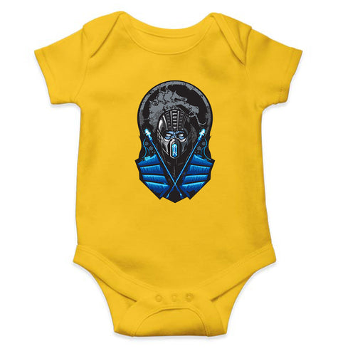 Mortal Kombat Kids Romper Kids Romper For Baby Boy/Girl-0-5 Months(18 Inches)-Yellow-Ektarfa.online