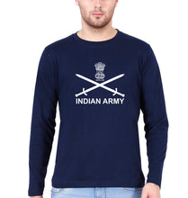 Load image into Gallery viewer, Indian Army Full Sleeves T-Shirt for Men-Navy Blue-Ektarfa.online
