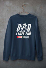 Load image into Gallery viewer, Dad I Love You 3000 Unisex Sweatshirt for Men/Women-Navy Blue-Ektarfa.online
