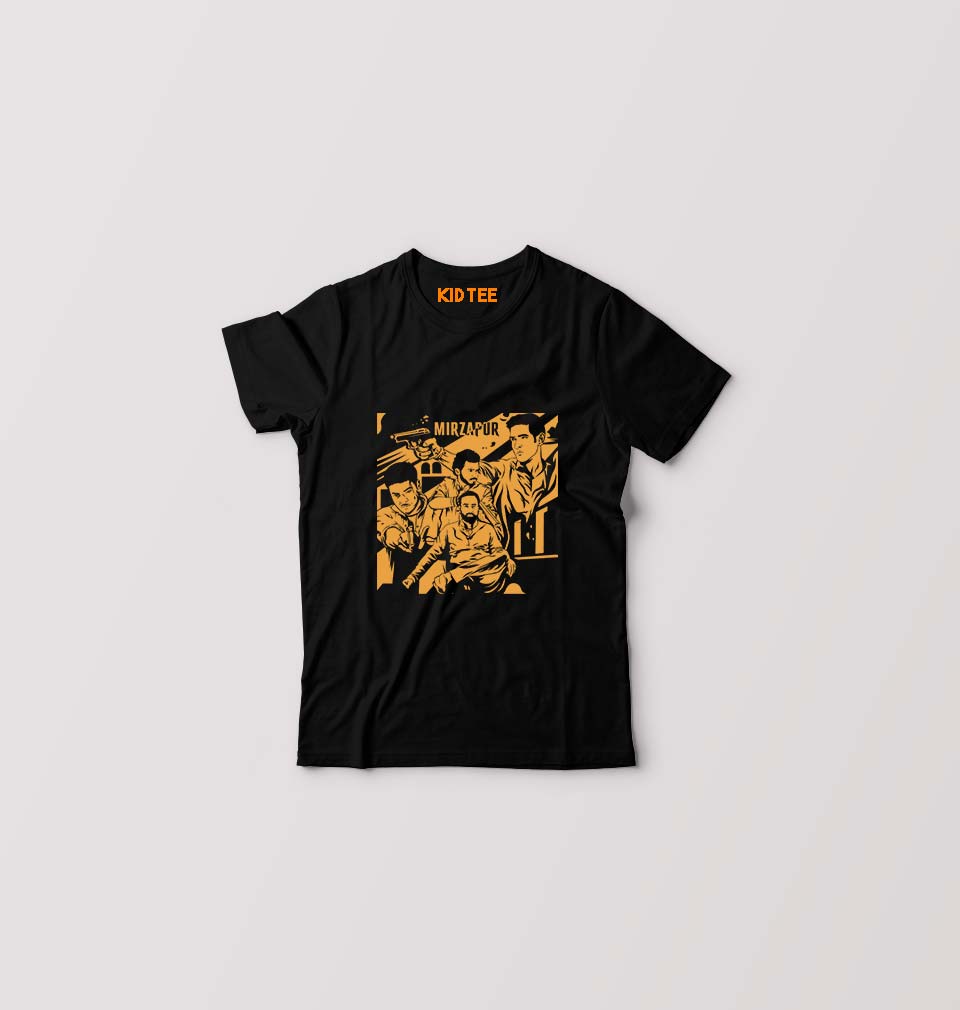 Mirzapur Kids T-Shirt for Boy/Girl-Black-Ektarfa.online