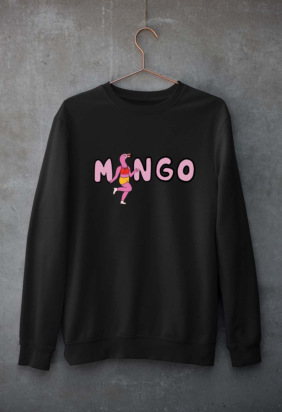 Mingo Unisex Sweatshirt for Men/Women-Black-Ektarfa.online