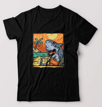 Load image into Gallery viewer, Shark T-Shirt for Men-Black-Ektarfa.online
