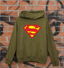 Load image into Gallery viewer, Superman Unisex Hoodie for Men/Women-S(40 Inches)-Olive Green-Ektarfa.online
