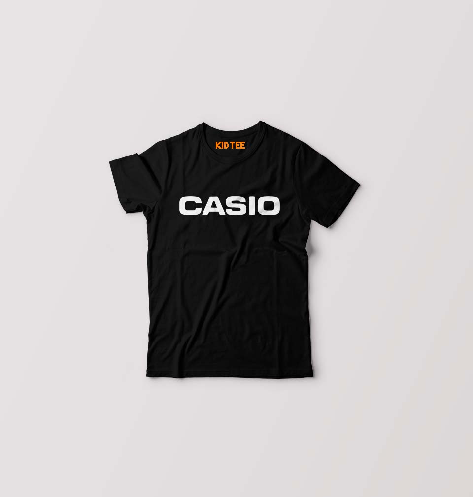Casio Kids T-Shirt for Boy/Girl-0-1 Year(20 Inches)-Black-Ektarfa.online