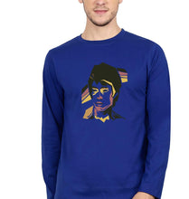 Load image into Gallery viewer, Bruce Lee Full Sleeves T-Shirt for Men-S(38 Inches)-Royal Blue-Ektarfa.online
