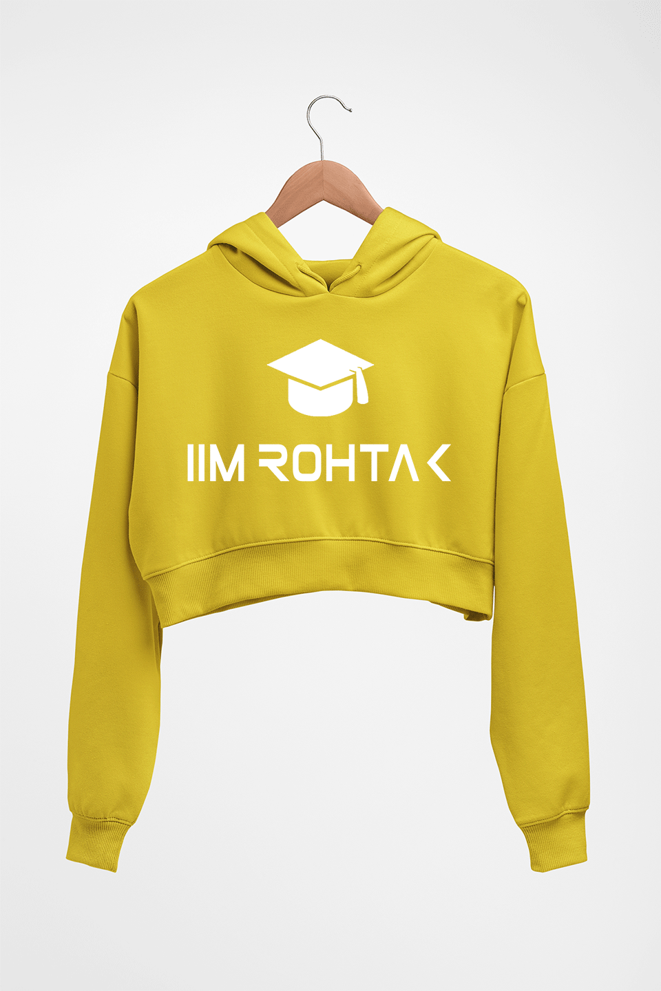 IIM Rohtak Crop HOODIE FOR WOMEN