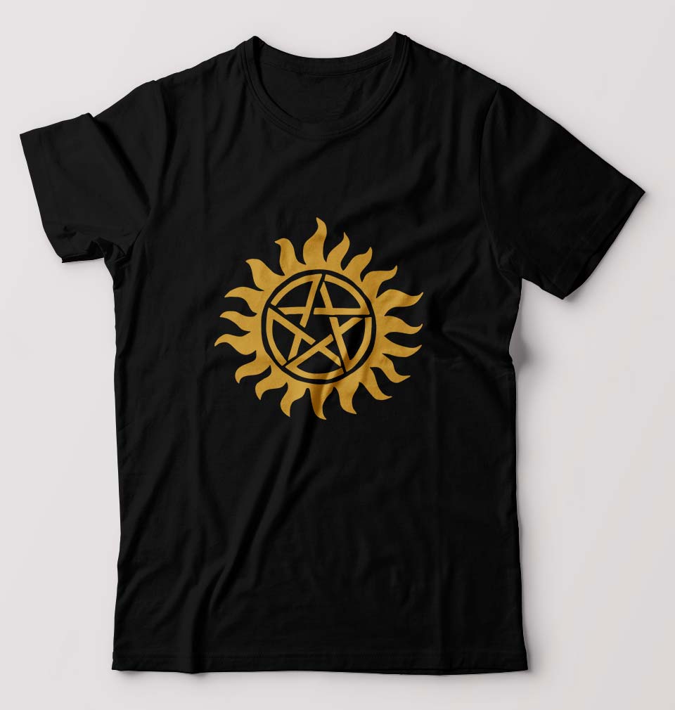 Supernatural T-Shirt for Men-S(38 Inches)-Black-Ektarfa.online
