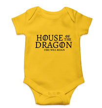 Load image into Gallery viewer, House of the Dragon (GOT) Kids Romper For Baby Boy/Girl-0-5 Months(18 Inches)-Yellow-Ektarfa.online
