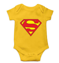 Load image into Gallery viewer, Superman Kids Romper For Baby Boy/Girl-0-5 Months(18 Inches)-Yellow-Ektarfa.online
