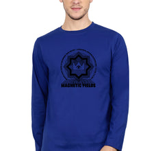 Load image into Gallery viewer, Magnetic fields Full Sleeves T-Shirt for Men-S(38 Inches)-Royal Blue-Ektarfa.online
