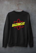 Load image into Gallery viewer, Sheldon Cooper Bazinga Unisex Sweatshirt for Men/Women-S(40 Inches)-Black-Ektarfa.online
