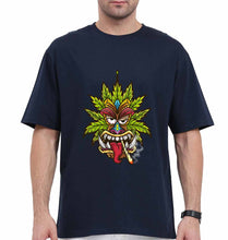 Load image into Gallery viewer, Tiki Joint Oversized T-Shirt for Men-Navy Blue-Ektarfa.online
