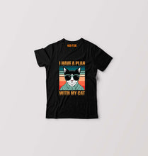 Load image into Gallery viewer, Cat Kids T-Shirt for Boy/Girl-Black-Ektarfa.online
