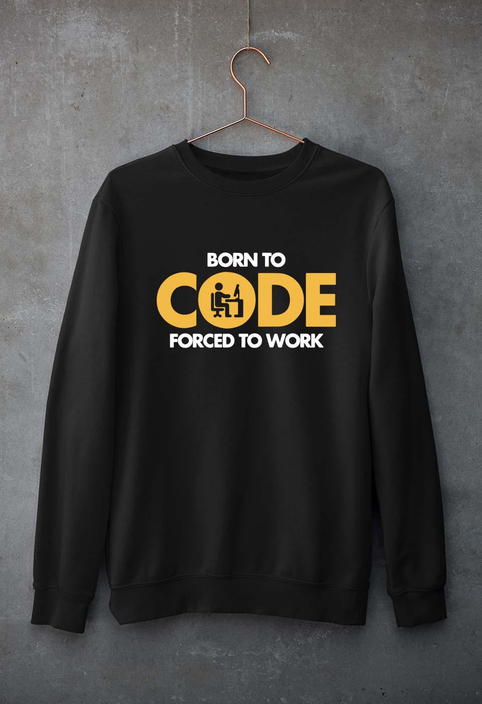Coder Geek Unisex Sweatshirt for Men/Women-Black-Ektarfa.online