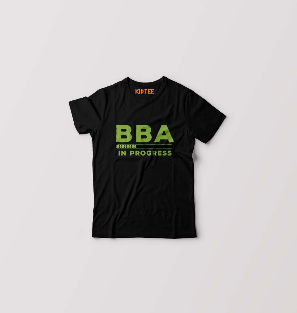 BBA Kids T-Shirt for Boy/Girl-Black-Ektarfa.online