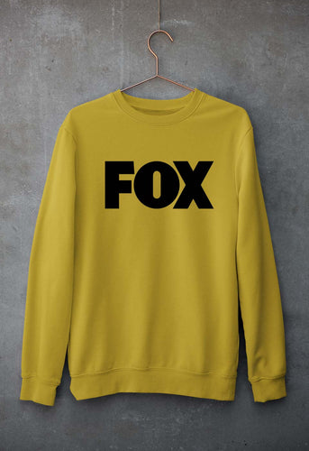 Fox Unisex Sweatshirt for Men/Women-Mustard Yellow-Ektarfa.online