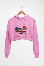 Load image into Gallery viewer, USA America Crop HOODIE FOR WOMEN
