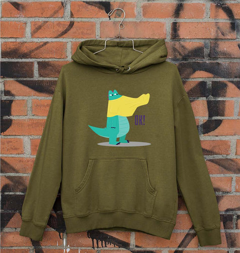 Crocodile Unisex Hoodie for Men/Women-Olive Green-Ektarfa.online