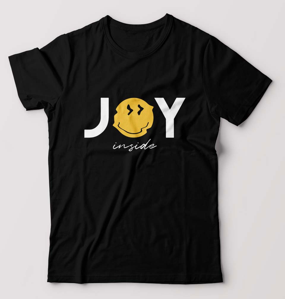 Joy Emoji T-Shirt for Men-Black-Ektarfa.online