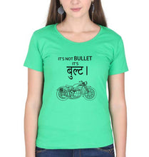 Load image into Gallery viewer, Royal Enfield Bullet T-Shirt for Women-XS(32 Inches)-Flag Green-Ektarfa.online
