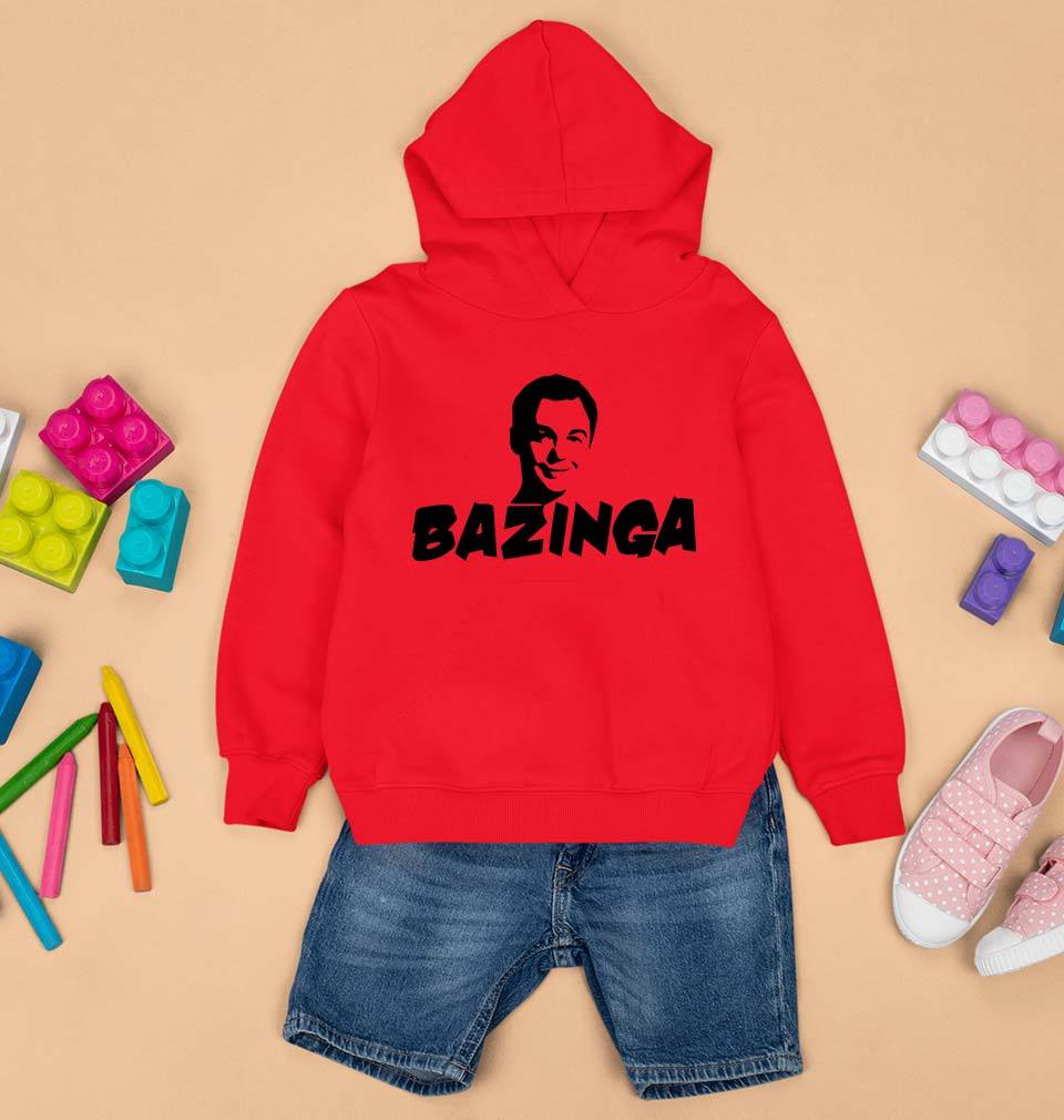 Sheldon Cooper Bazinga Kids Hoodie for Boy/Girl-0-1 Year(22 Inches)-Red-Ektarfa.online