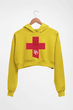 Load image into Gallery viewer, Daredevil Crop HOODIE FOR WOMEN-Mustard Yellow-Ektarfa.online
