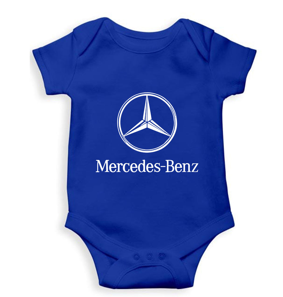 Mercedes Benz Kids Romper For Baby Boy/Girl-0-5 Months(18 Inches)-Royal Blue-Ektarfa.online