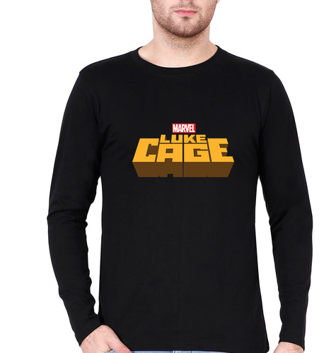 Luke Cage Full Sleeves T-Shirt for Men-Black-Ektarfa.online