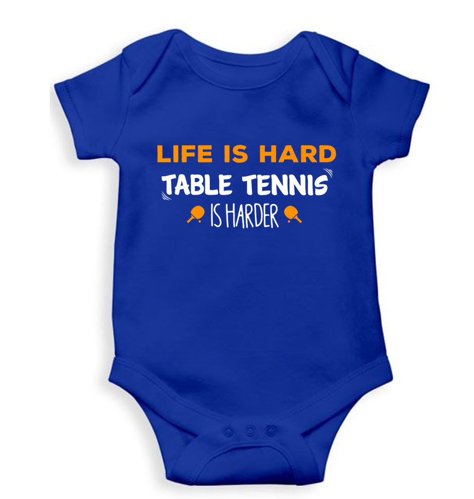 Table Tennis (TT) DNA Kids Romper For Baby Boy/Girl-0-5 Months(18 Inches)-Royal Blue-Ektarfa.online