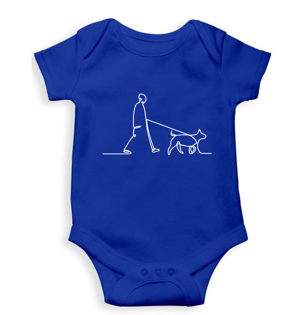 Dog Kids Romper For Baby Boy/Girl-0-5 Months(18 Inches)-Royal Blue-Ektarfa.online