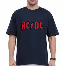 Load image into Gallery viewer, ACDC Oversized T-Shirt for Men-Navy Blue-Ektarfa.online
