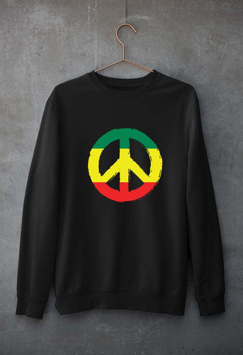Bob Marley Peace Unisex Sweatshirt for Men/Women-Black-Ektarfa.online