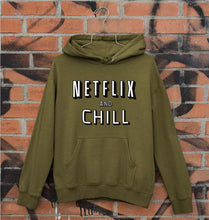 Load image into Gallery viewer, Netflix and chill Unisex Hoodie for Men/Women-Olive Green-Ektarfa.online
