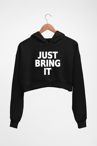 Just Bring IT Crop HOODIE FOR WOMEN-Black-Ektarfa.online