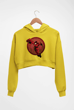 Load image into Gallery viewer, Daredevil Crop HOODIE FOR WOMEN-Mustard Yellow-Ektarfa.online
